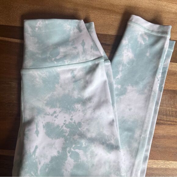 Kavala Seafoam Green-Blue Tie Dye High Waist Leggings - Picture 11 of 14